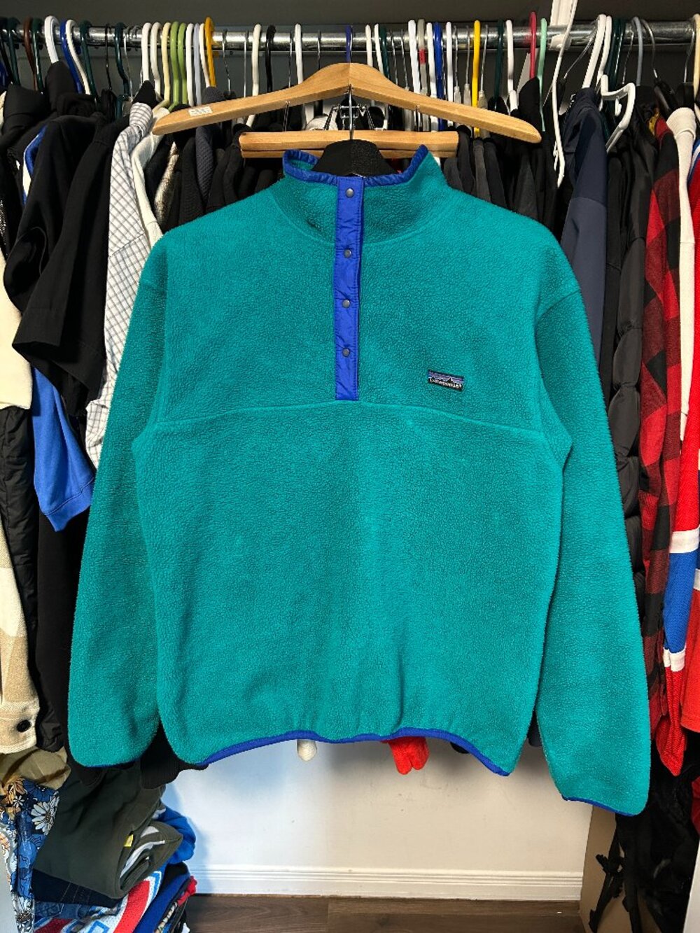 Patagonia 90's Vintage Cyan Men Fleece - Fit M